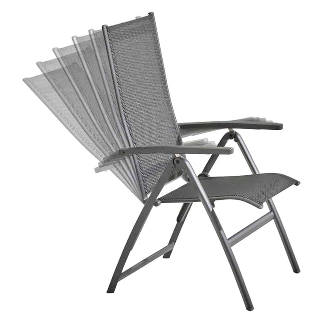 Taste 4SO Cadiz verstelbare stoel + Ridge tafel antraciet 220 cm