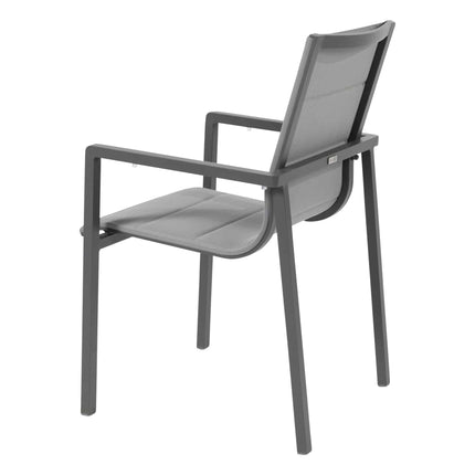 Taste 4SO Bari stapelbare dining stoel + Optimum uitschuiftafel keramiek 220-280-340 cm