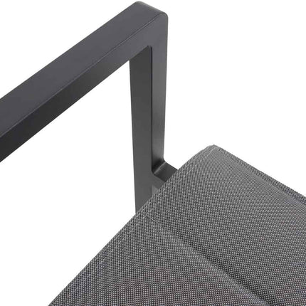 Taste 4SO Bari stapelbare dining stoel + Ridge tafel antraciet 220 cm