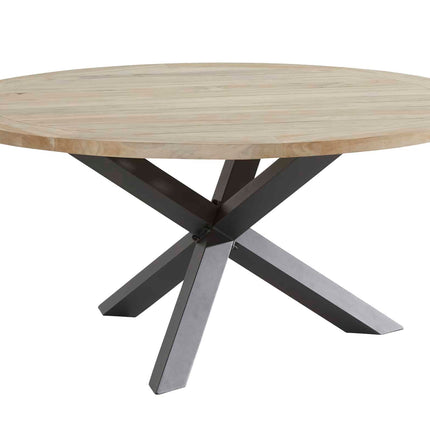 Taste 4SO Barista dining antraciet + Louvre teak tafel 160 Ø cm