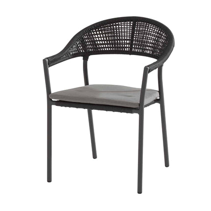 Taste 4SO Sienna dining + Prado teak tafel 130 Ø cm