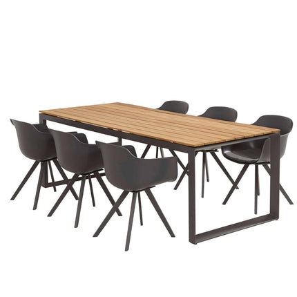 Taste 4SO Solid dining + Heritage teak tafel 220 cm