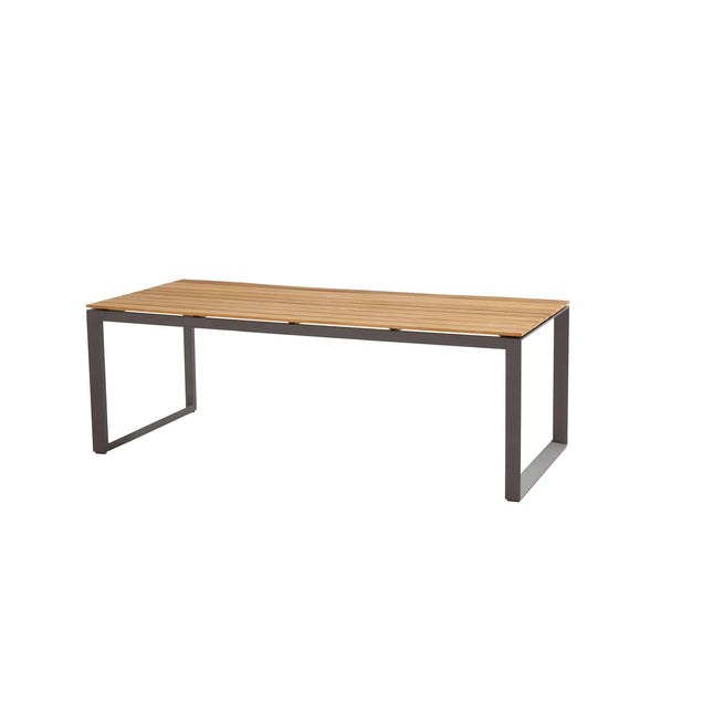 Taste 4SO Heritage tafel teak tafelblad 220 cm matt carbon