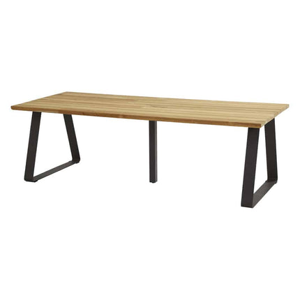 Taste 4SO Barista dining antraciet + Basso teak tafel 240 cm