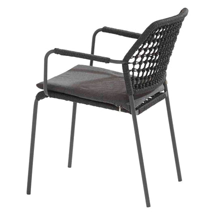 Taste 4SO Barista dining antraciet + Minerva tafel HPL blad donkergrijs 280 x 95 cm