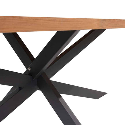 4 Seasons Outdoor Veneto dining antraciet + Taste 4SO Prado teak tafel ovaal 240 cm