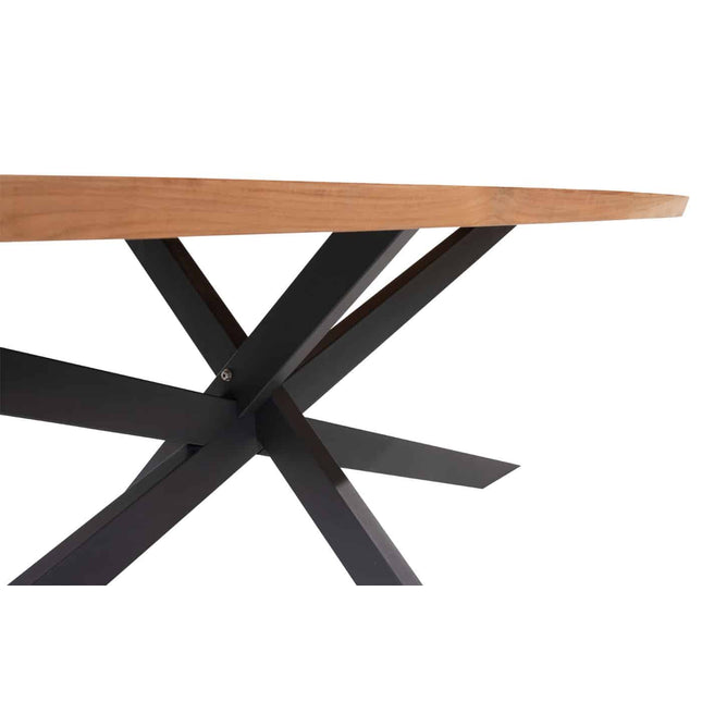 4 Seasons Outdoor Aprilla dining antraciet + Taste 4SO Prado teak tafel ovaal 240 cm