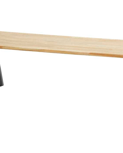 4 Seasons Outdoor Aprilla dining antraciet + Taste 4SO Ambassador teak tafel 240 x 100 cm