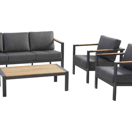 Taste 4SO Ginger loungeset antraciet + salontafel 120 x 64,5 cm
