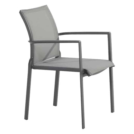 Taste 4SO Melbourne dining antraciet + Optimum uitschuiftafel keramiek 160-220-280 cm