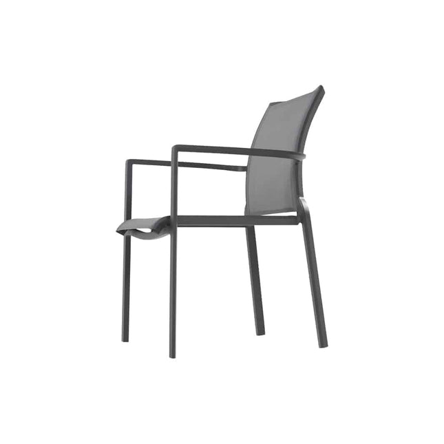 Taste 4SO Melbourne dining + Fiesta tafel met teak tafelblad 90 Ø cm