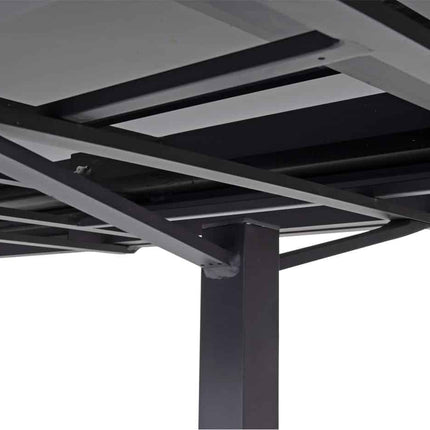 Taste 4SO Tosca dining antraciet + Optimum uitschuiftafel keramiek 220-280-340 cm