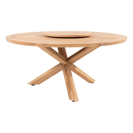 4 Seasons Outdoor Jura dining + Taste 4SO Prado teak tafel 160 Ø cm