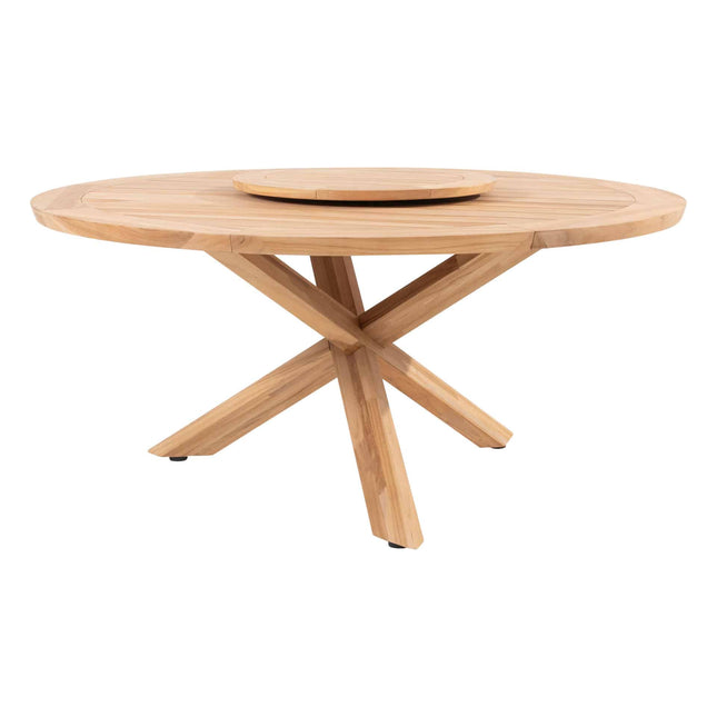 Taste 4SO Prado teak tafel 160 Ø cm teak onderstel