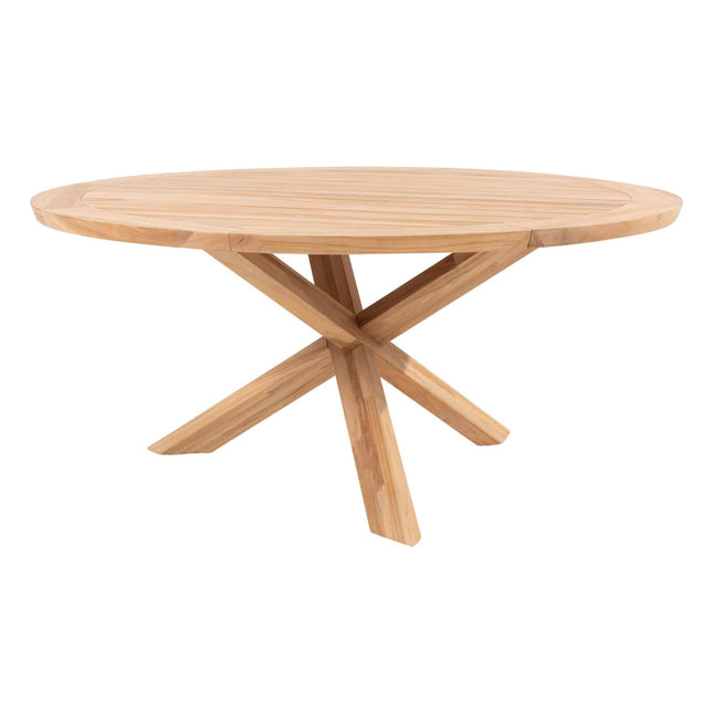 Taste 4SO Prado teak tafel 160 Ø cm teak onderstel