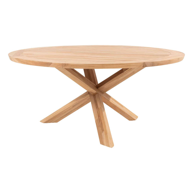 Taste 4SO Prado teak tafel 160 Ø cm teak onderstel