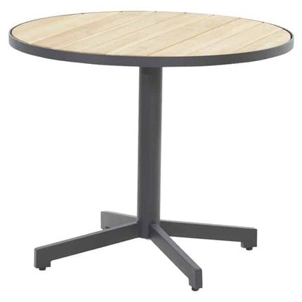 4 Seasons Outdoor Fabrice dining antraciet + Taste 4SO Fiesta bistrotafel 90 Ø cm