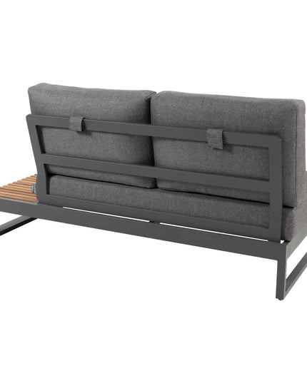 Taste 4SO Kioto loungeset modulair antraciet + salontafel 120 x 60 cm