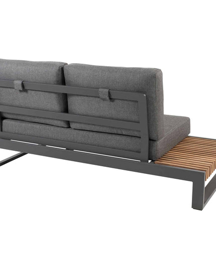 Taste 4SO Kioto loungeset modulair antraciet + salontafel 120 x 60 cm
