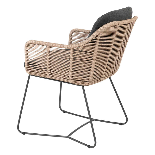 Taste 4SO Belmond dining naturel (2 st.) + Fiesta bistrotafel Ø 90 cm