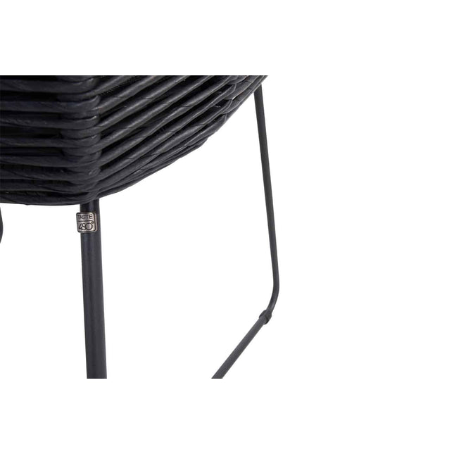 Taste 4SO Belmond dining antraciet + 4 Seasons Outdoor Privada tafel HPL 240 cm ovaal