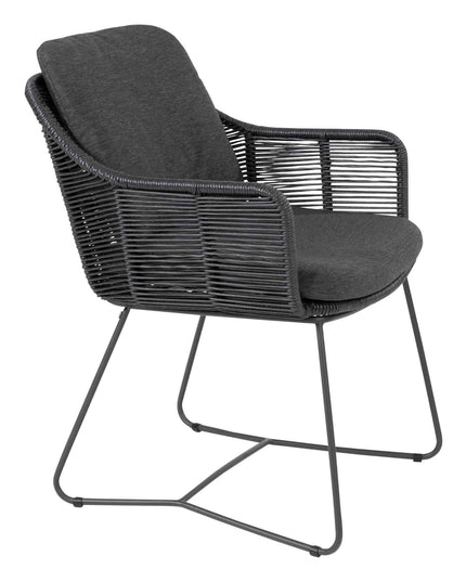 Taste 4SO Belmond dining antraciet (6 st.) + Prado tafel Ø 160 cm
