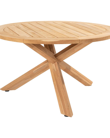 4 Seasons Outdoor Veneto dining terre + Taste 4SO Prado teak tafel 130 Ø cm