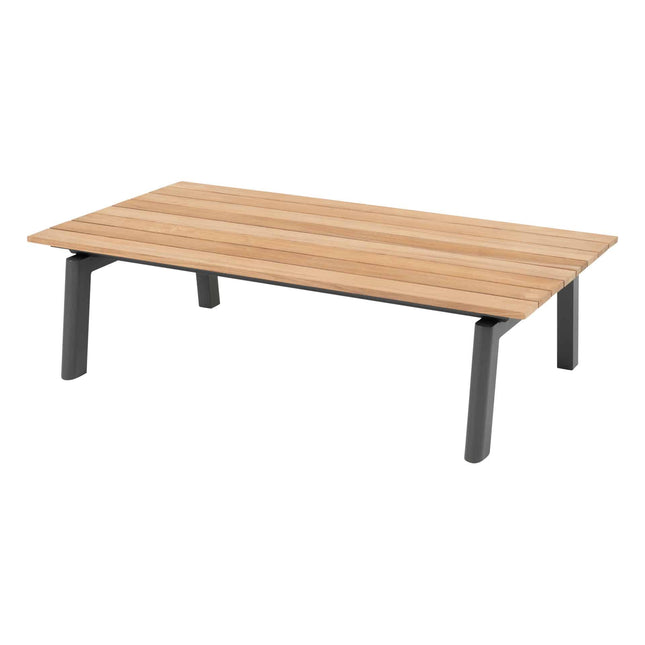 Taste 4SO Ravenna salontafel met teak tafelblad 120 x 65 x 35 cm