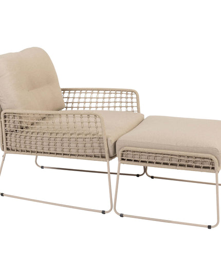 4 Seasons Outdoor Taste 4SO Albano loungeset + Verdi salontafel 73 Ø cm latte