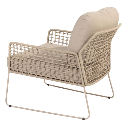 4 Seasons Outdoor Taste 4SO Albano loungeset + Verdi salontafel 73 Ø cm latte