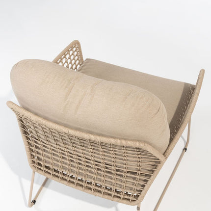 4 Seasons Outdoor Taste 4SO Albano loungeset + Verdi salontafel 73 Ø cm latte