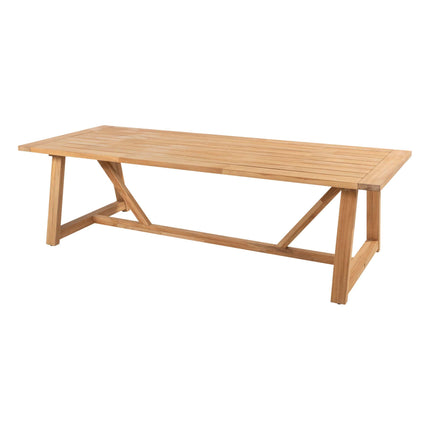 4 Seasons Outdoor Murcia dining latte + Taste 4SO Noah teak tafel 260 cm