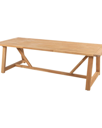 4 Seasons Outdoor Murcia dining latte + Taste 4SO Noah teak tafel 260 cm