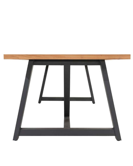 4 Seasons Outdoor Aprilla dining pure (6 st.) + Taste 4SO Noah teak tafel antraciet onderstel 260 cm
