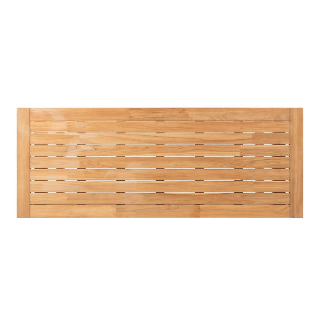 4 Seasons Outdoor Aprilla dining pure (6 st.) + Taste 4SO Noah teak tafel antraciet onderstel 260 cm