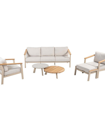 Taste 4SO Olivia loungeset 3-zits lounge bank + 2x lounge stoel + Emma salontafels