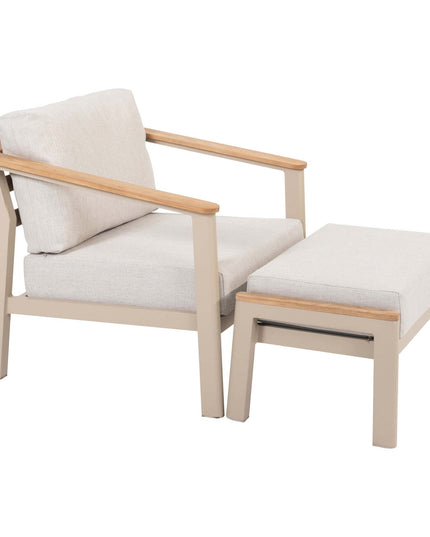 Taste 4SO Olivia loungeset 3-zits lounge bank + 2x lounge stoel + voetenbank