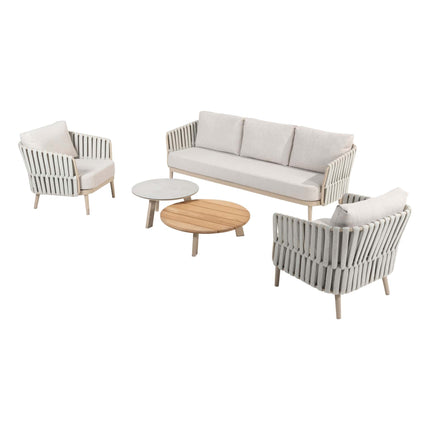 Taste 4SO Eva loungeset 3-zit lounge bank + 2x lounge stoel + Emma salontafels - Image 1