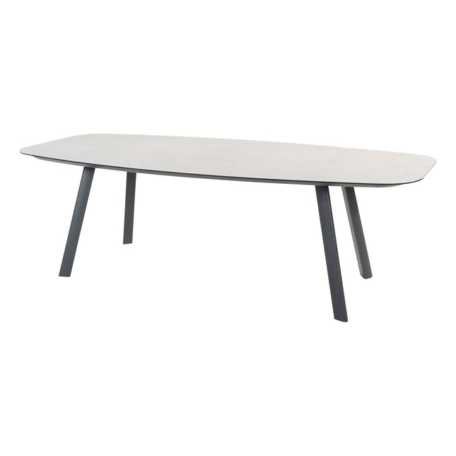 4 Seasons Outdoor Aprilla dining antraciet + Taste 4SO Manolo tafel antraciet met geprint keramiek tafelblad 240 cm