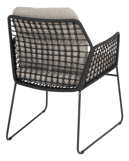 Taste 4SO Rhodos dining stoel + Manolo tafel antraciet met geprint keramiek blad 240 cm