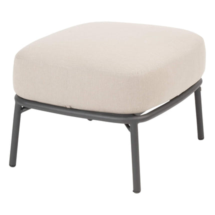 4 Seasons Outdoor Taste 4SO Albareto organische loungebank + voetenbank + Dali salontafels