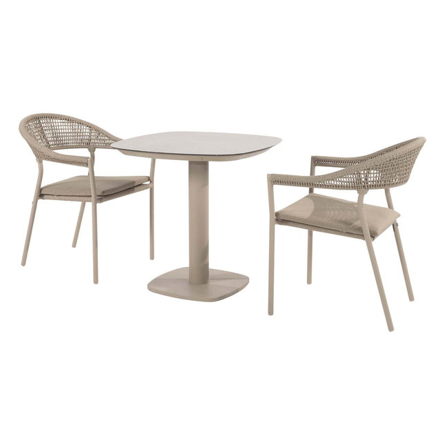 Taste 4SO Sienna dining + Manolo 75 x 75 cm latte - Image 1