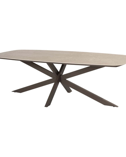 4 Seasons Outdoor Montera dining + Taste 4SO Prado tafel met keramisch tafelblad barrel terre 240 cm