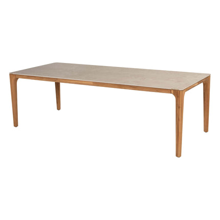 4 Seasons Outdoor Samos dining stoel + Taste 4SO Liam tafel met teak tafelblad 240 cm