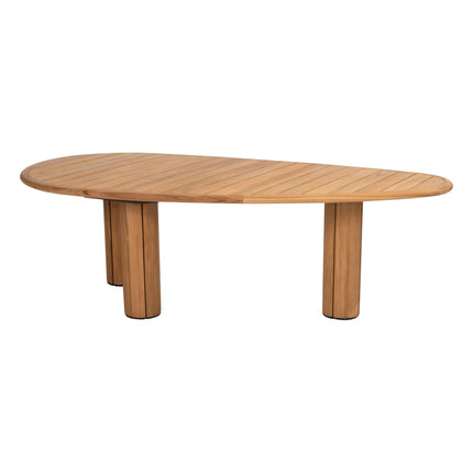 Taste 4SO Corsica tafel kiezel-vorm teak 240 x 130 cm