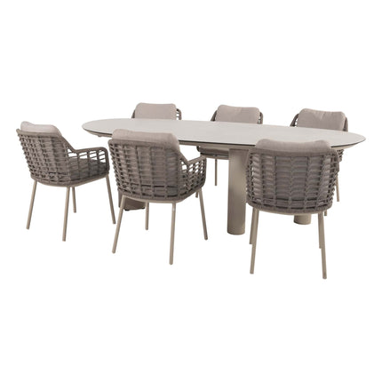 Taste 4SO Puglia dining + Denia dining tafel 240 x 110 cm latte - Image 1