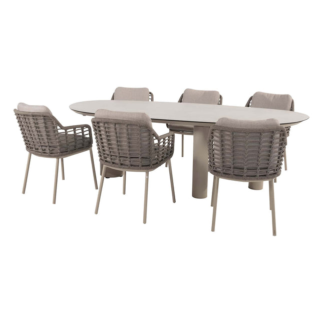 Taste 4SO Puglia dining + Denia dining tafel 240 x 110 cm latte - Image 1