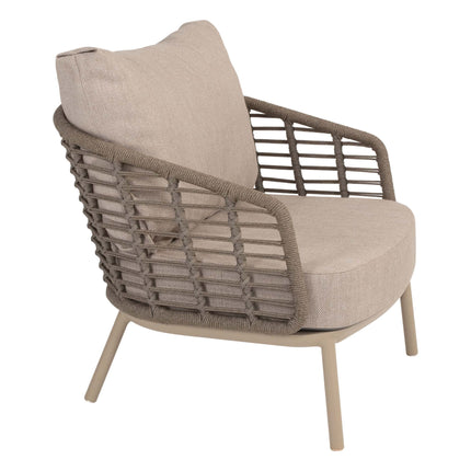 Taste 4SO Puglia loungeset latte, 3-zits loungebank + 2x lounge stoel