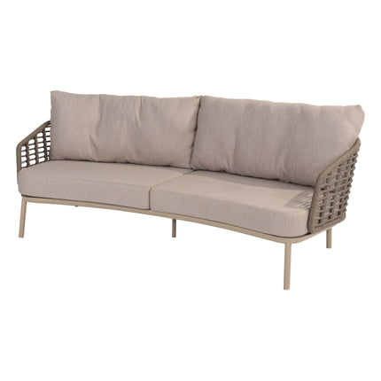 Taste 4SO Puglia loungeset latte, 3-zits loungebank + 2x lounge stoel + voetenbank