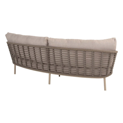 Taste 4SO Puglia loungeset 3-zits loungebank + 2x lounge stoel + Demi set van 2 salontafels latte